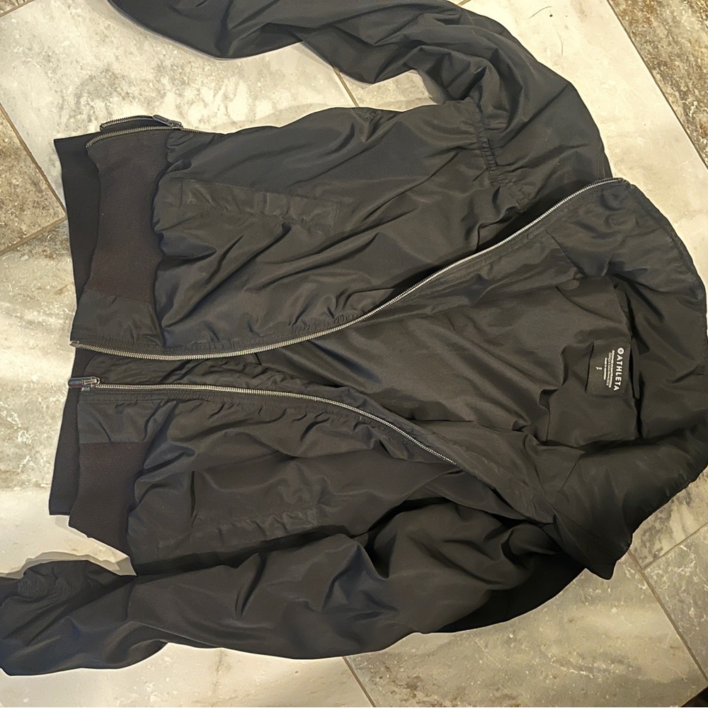 Athleta Jetset Bomber, Small, Black - Picture 8 of 11